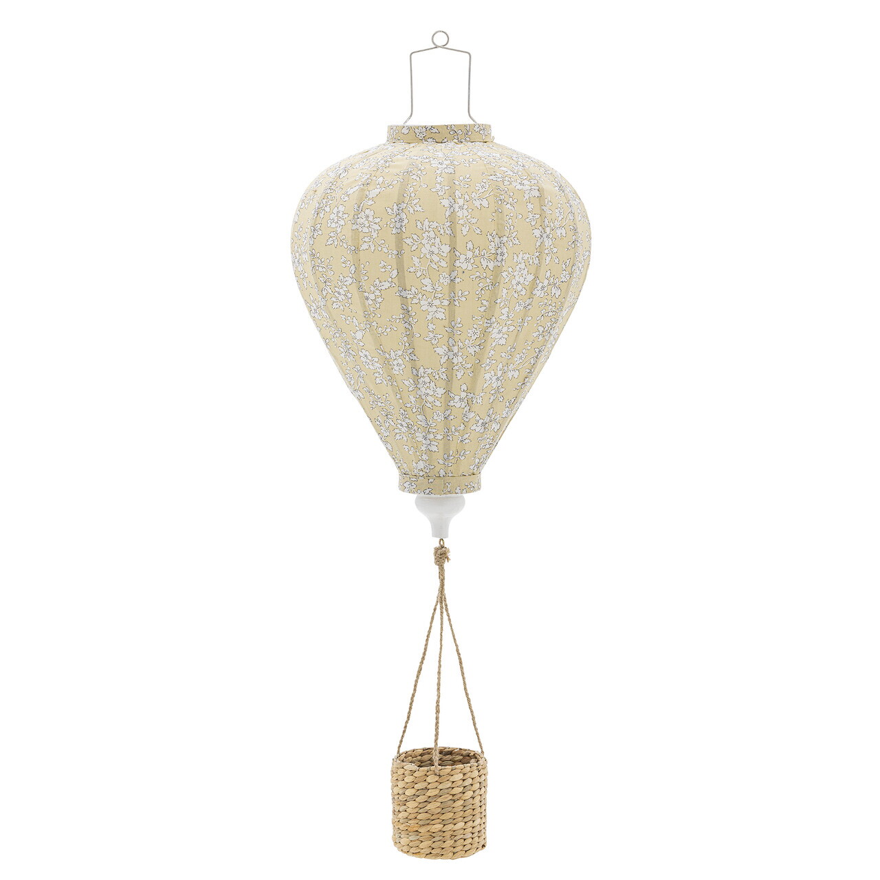 Decoratiune suspendata, Bloomingville, Pomp, 35x85 cm, poliester/zambila de apa, galben - imagine 5